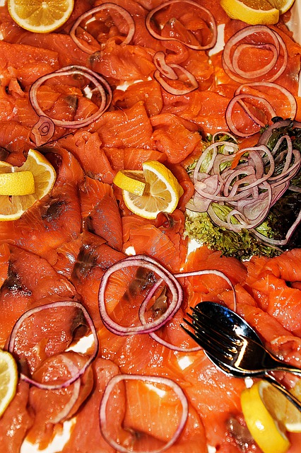 salade de saumon fumé